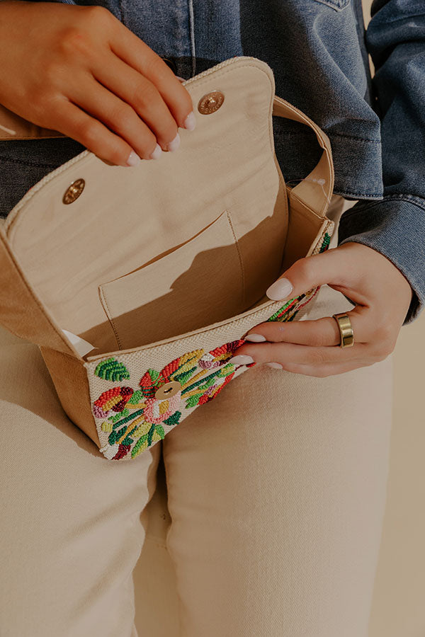 Sweet Vacay Floral Beaded Purse Image - 3