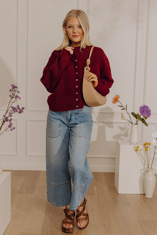 The Maeve High Waist Wide Leg Crop Jean in Light Wash Image - 2