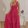 Bright Side Smocked Gingham Maxi Dress Image - 1