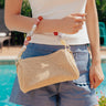 Rachel Straw Woven Purse in Natural Image - 1