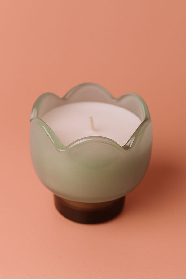 Paddywax Tulip Glass Candle in Wisteria and Willow Image - 2