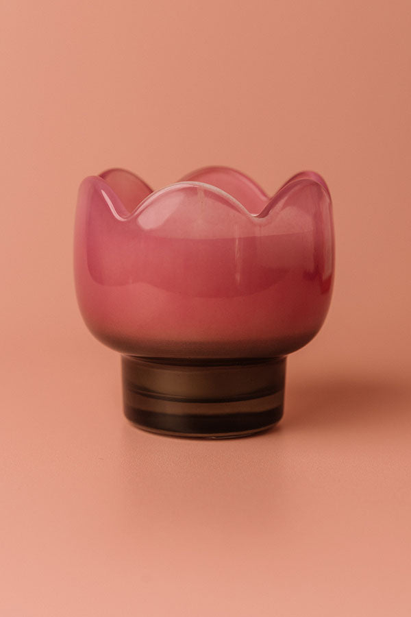 Paddywax Tulip Glass Candle in Bronzed Gardenia Image - 2