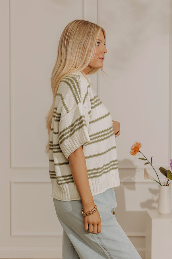 Morning on the Coast Stripe Knit Top Image - 3