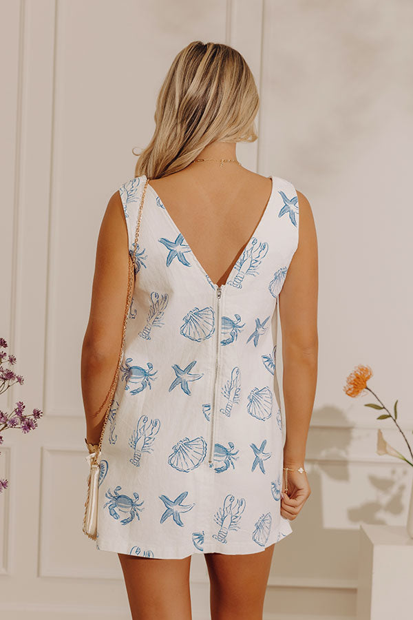 Maine Attraction Denim Mini Dress Image - 4