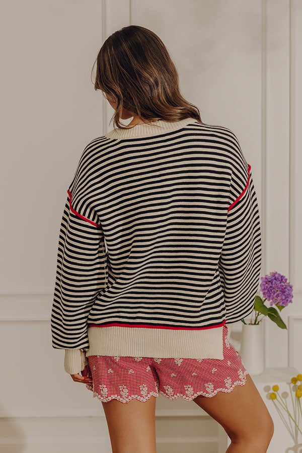 City Line Stripe Knit Sweater Image - 5