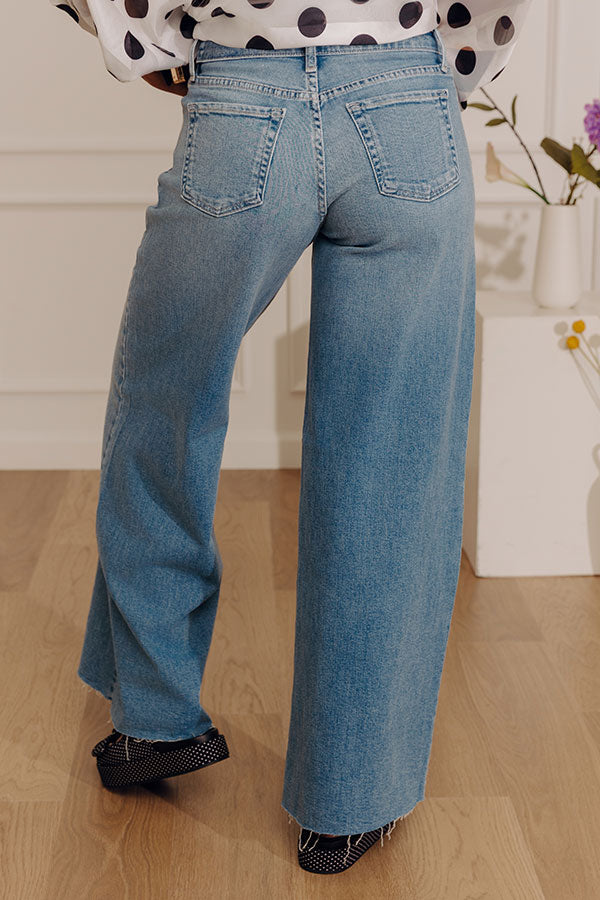 JUST USA Darla Midrise Super Wide Leg Jeans Image - 3