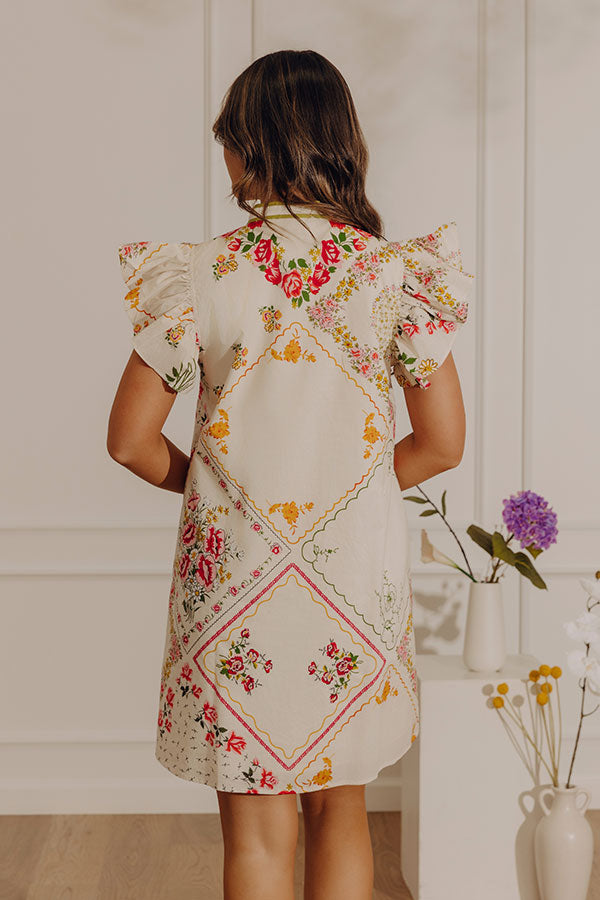 Petal Play Button Down Mini Dress Image - 4