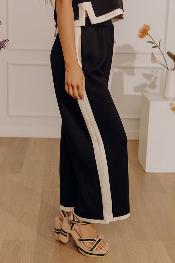 Dolce Days High Waist Wide Leg Scuba Pants Image - 2