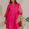 Vacay Chic Embroidered Button Down Mini Dress Image - 1