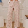 The Flora High Waist Wide Leg Floral Jeans Image - 1