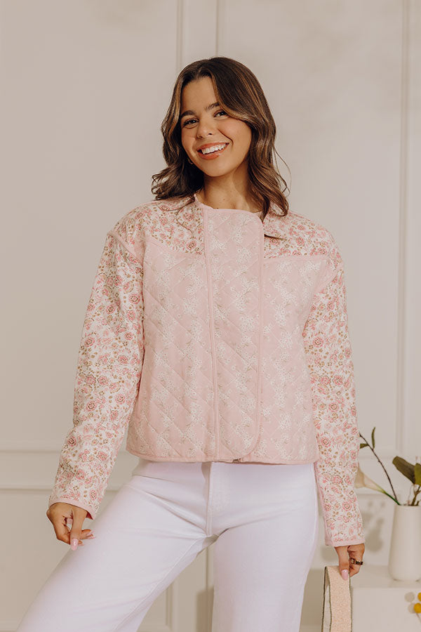 Soft Season Floral Quilted Jacket Image - 1