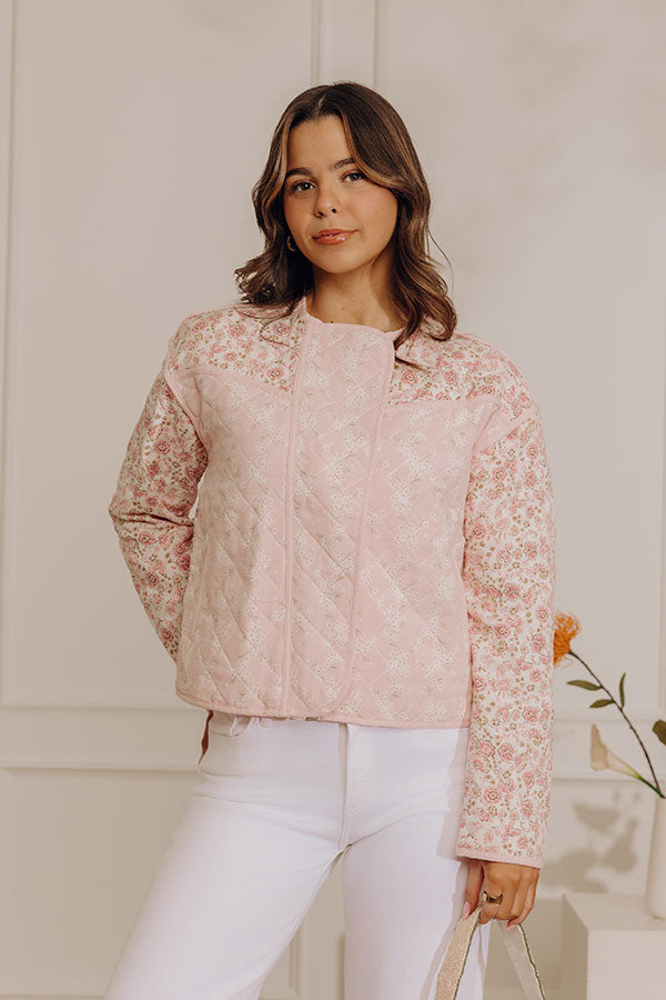 Soft Season Floral Quilted Jacket Image - 3