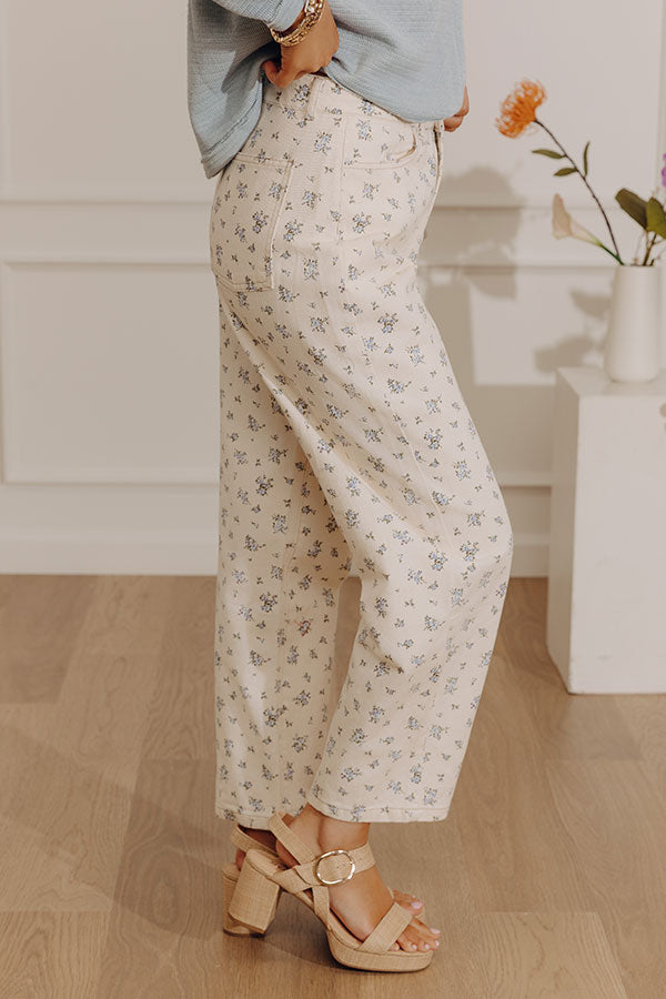 Floral Bliss High Waist Straight Leg Jean Image - 4