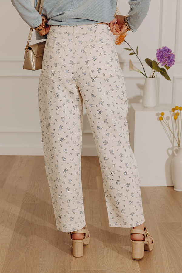 Floral Bliss High Waist Straight Leg Jean Image - 5