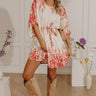 Tuscany Villa Floral Mini Dress in Raspberry Image - 1