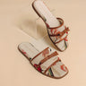 The Andrea Floral Tapestry Sandal in Oatmeal Image - 1