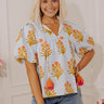 Coastal Blossom Stripe Top Image - 1