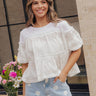 Sweet Simplicity Eyelet Top Image - 1
