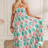 Patio Chic Floral Tiered Maxi Dress Image - 1