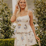 Vacay In Milos Linen-Blend Tank Image - 1