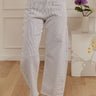 JUST USA Mae Midrise Barrel Leg Stripe Jean Image - 1