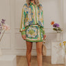Miami Date Button Up Top in Green Image - 1