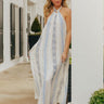 Amalfi Coast Woven Halter Maxi Dress Image - 1
