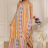 Bali Girls Trip Stripe Woven Maxi Dress Image - 1