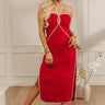 Kiss And Tell Linen-Blend Midi Dress Image - 1