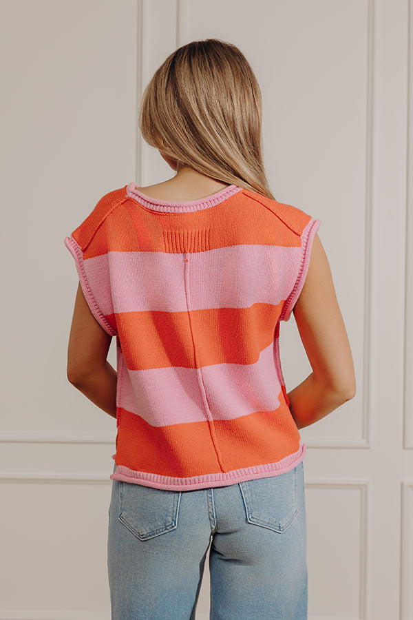 Stripes and Smiles Knit Top Image - 3