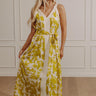 Vacay Bliss Floral Maxi Dress in Chartreuse Image - 1