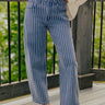 JUST USA Tobi Midrise Stripe Barrel Leg Jean Image - 1