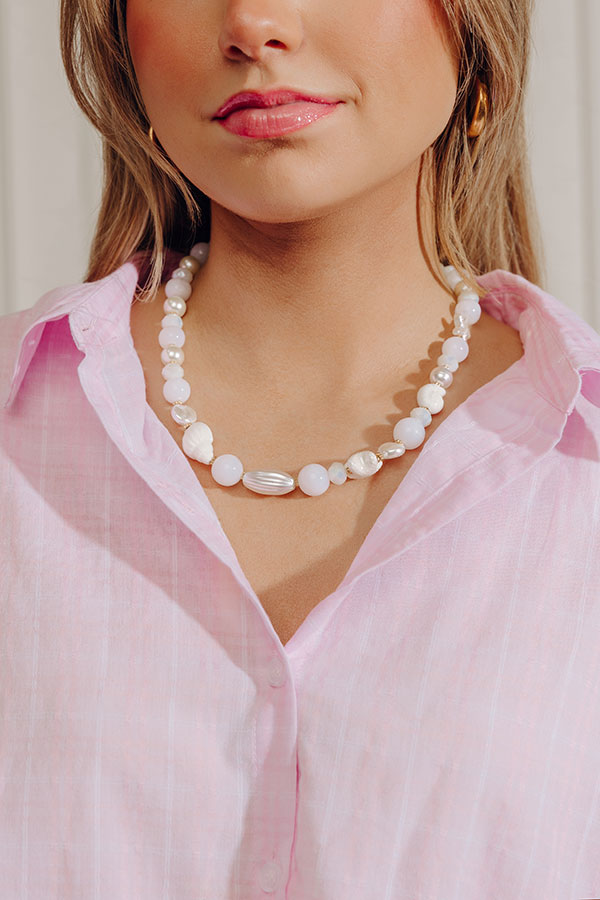 Oceanlight Chic Necklace in White Image - 2