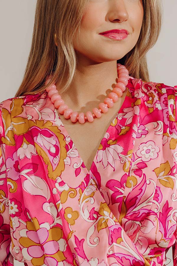 Bold Ambition Necklace in Pink Image - 2
