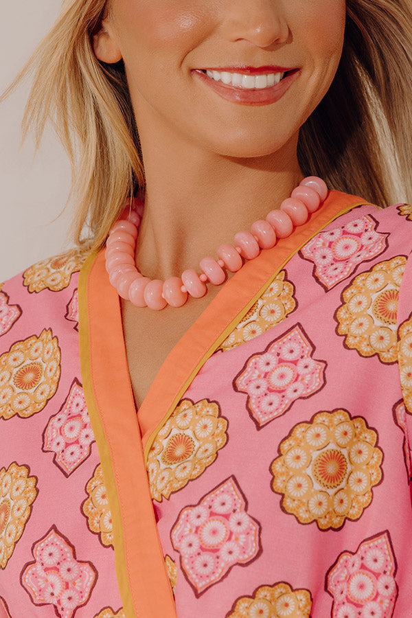Bold Ambition Necklace in Pink Image - 1