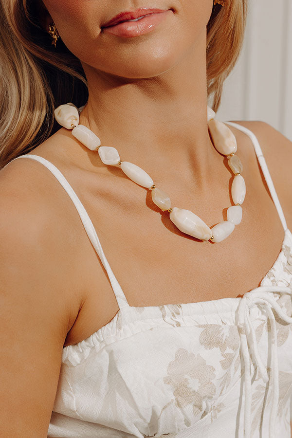 Bold and Bubbly Necklace in Champagne Image - 3