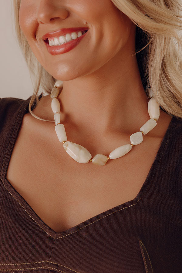 Bold and Bubbly Necklace in Champagne Image - 1