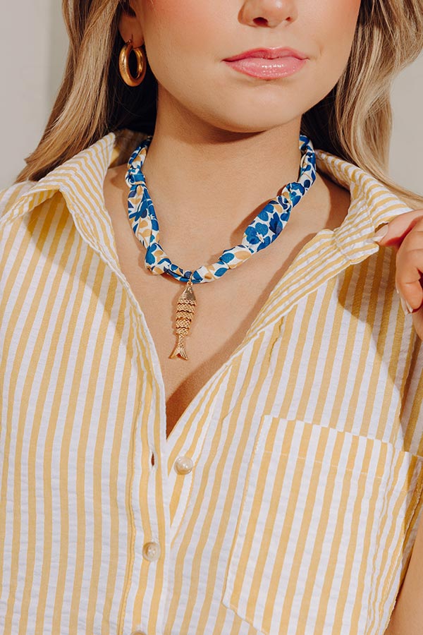 Sicilian Sweetheart Scarf Necklace Image - 1