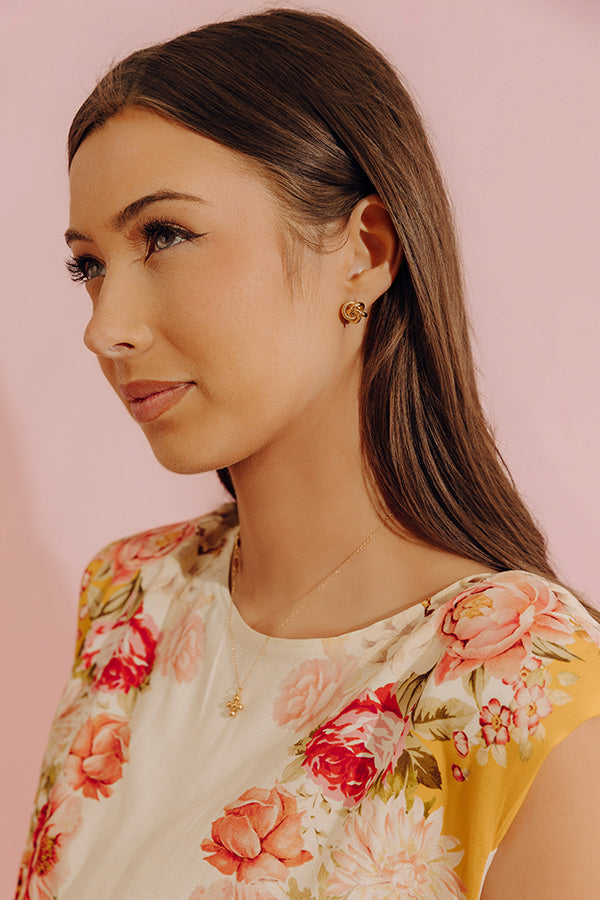 Forget Me Knot Stud Earrings Image - 2