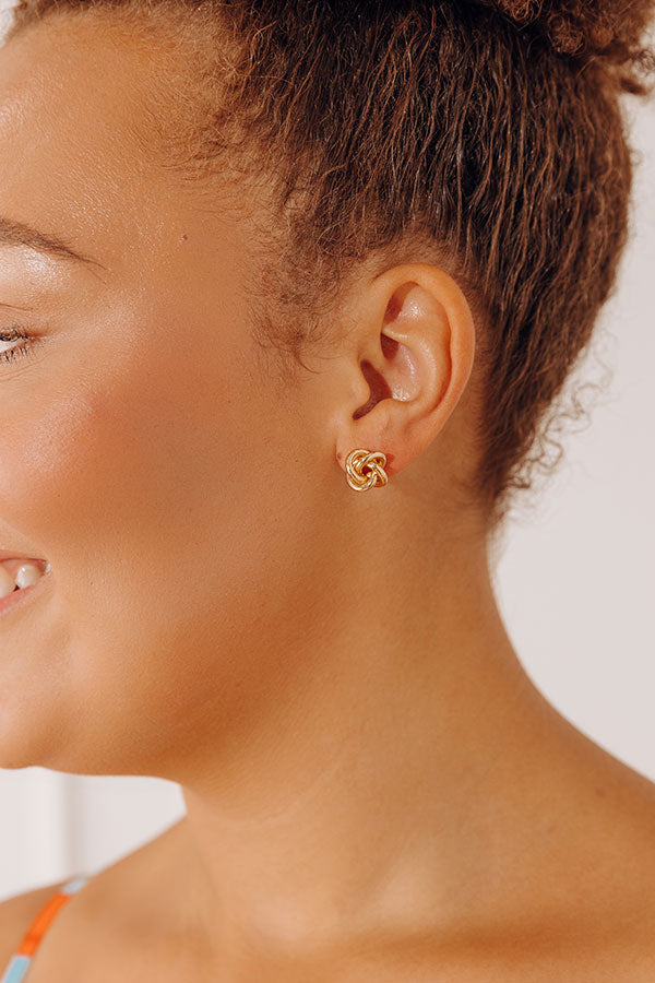Forget Me Knot Stud Earrings Image - 1