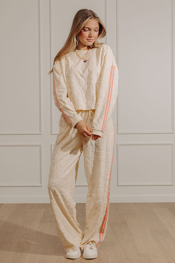 Soft Blooms French Terry Knit Sweatshirt Image - 5