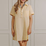 Summer in Stripes Seersucker Mini Dress in Yellow Image - 1