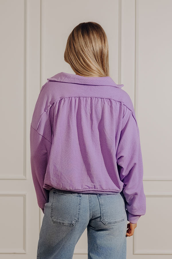 Cool Energy Sweatshirt in Lavender Image - 3
