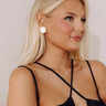 Susan Shaw Mother of Pearl Cross Stud Earrings Image - 1