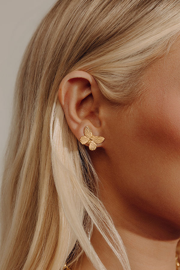 Susan Shaw Butterfly Stud Earrings Image - 2