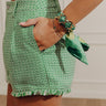 First Class Chic Scarf Cuff Bracelet in Green Image - 1