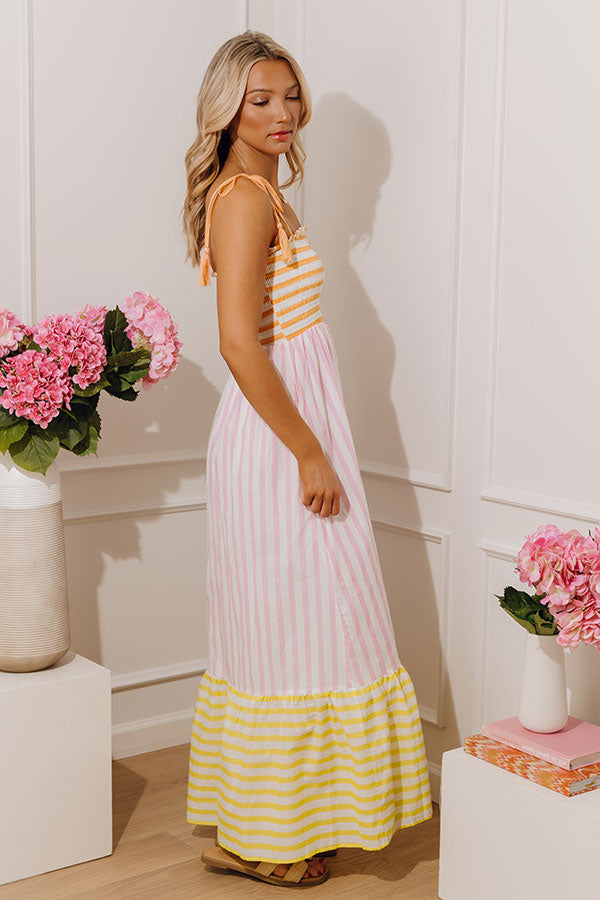 Sorbet Smiles Stripe Maxi Dress Image - 3