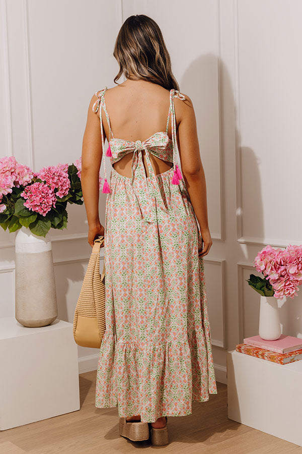 Dolce Days Floral Midi Dress Image - 4