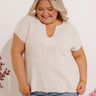 Coastal Cafe Knit Top Curves Image - 1