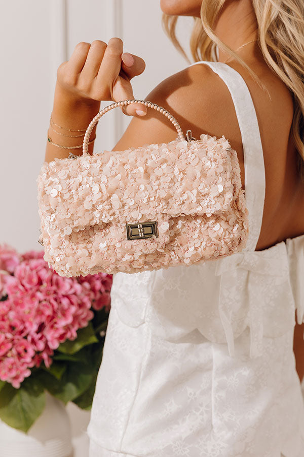 Ella Sequin Purse in Light Peach Image - 1